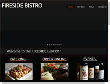 Tablet Screenshot of firesidebistro.ca